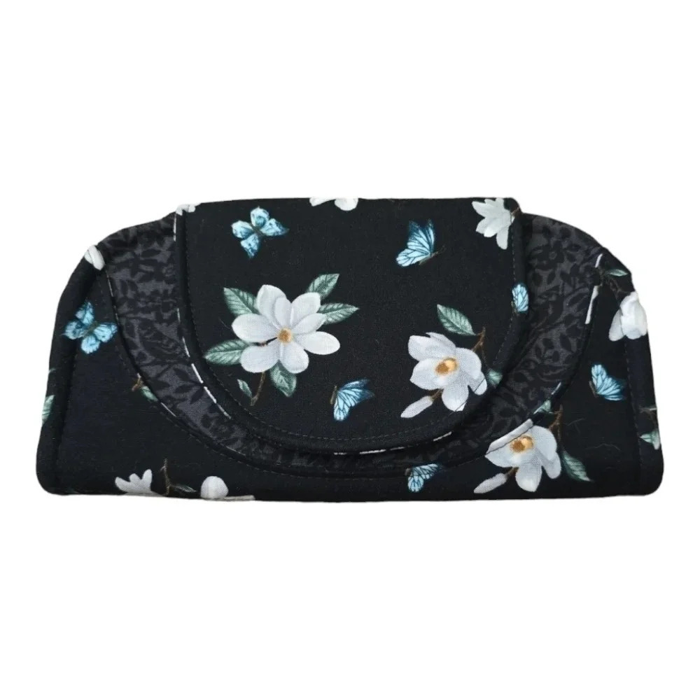 Floral Butterfly Hand Clutch Custom Homemade Wallet